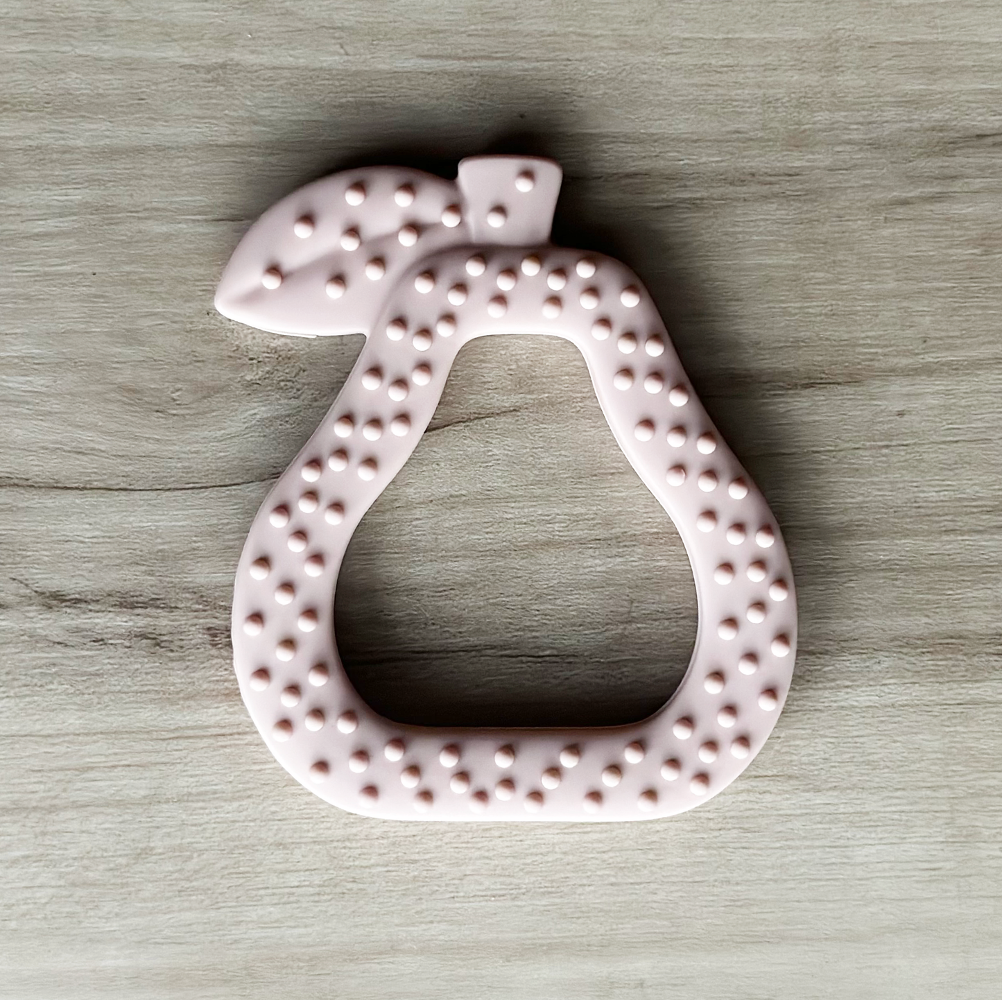 Eco-Friendly Bpa Free Pear Shaped Baby Silicone Soothing Teether